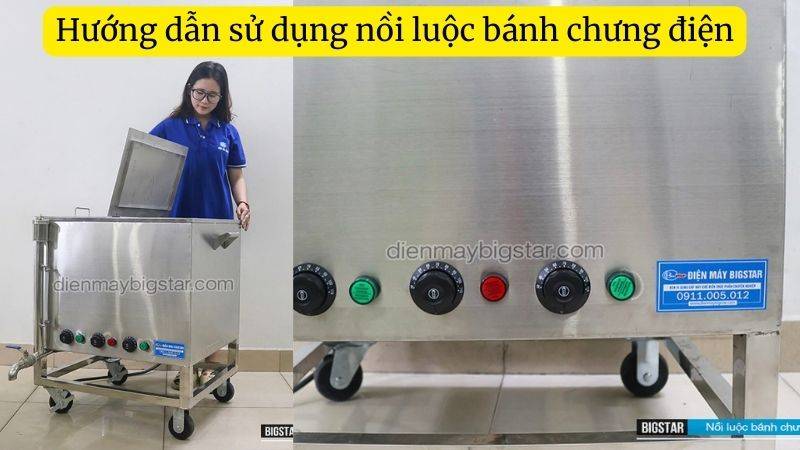 hướng dẫn sử dụng nồi luộc bánh chưng điện