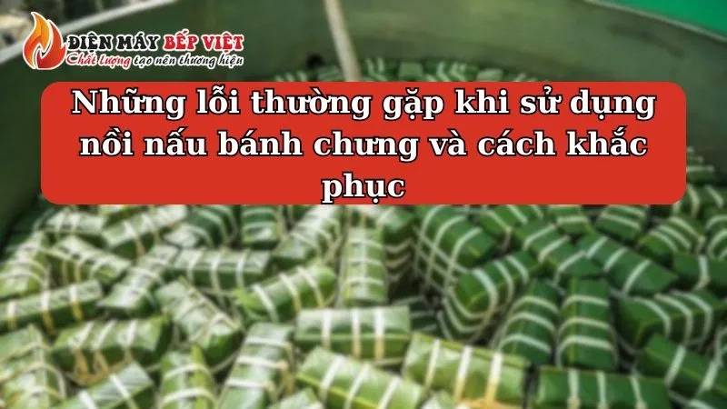 lỗi thường gặp khi sử dụng nồi luộc bánh chưng điện